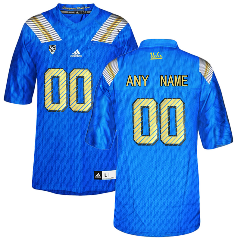 Mens UCLA Bruins Customized College Football Authentic Jersey - Blue