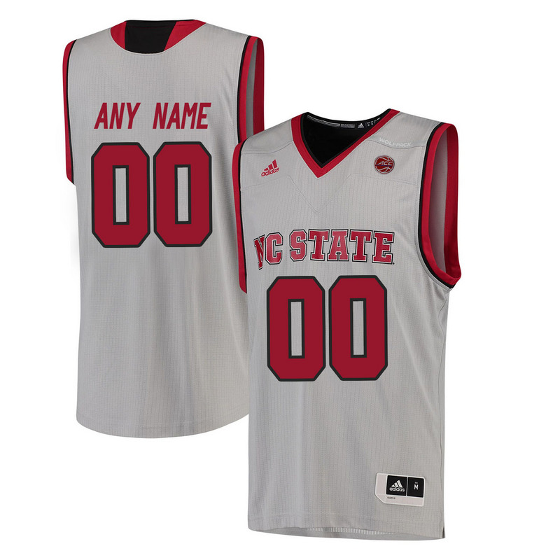 NCAA NC State Wolfpack Custom College Basketball White Jersey 