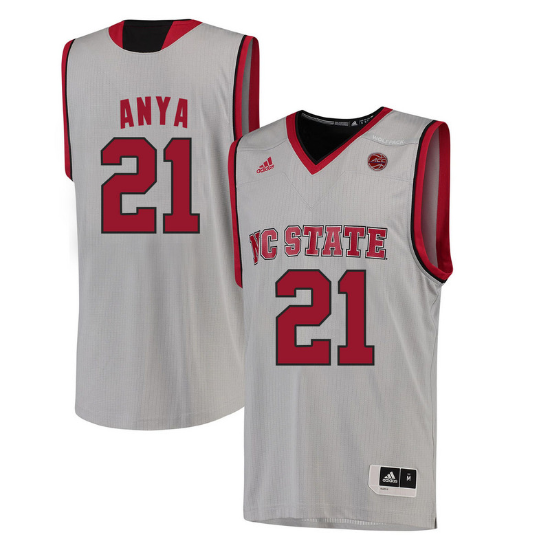 NCAA NC State Wolfpack #21 Anya College Basketball White Jersey 