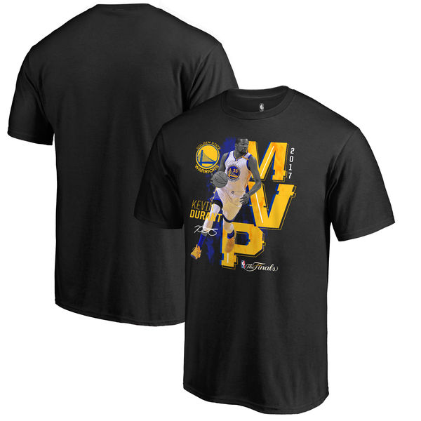 Kevin Durant Golden State Warriors Fanatics Branded 2017 NBA Finals Champions MVP T-Shirt - Black (5) 