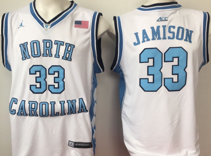 NCAA Basketball North Carolina #33 Jamison White College Jersey