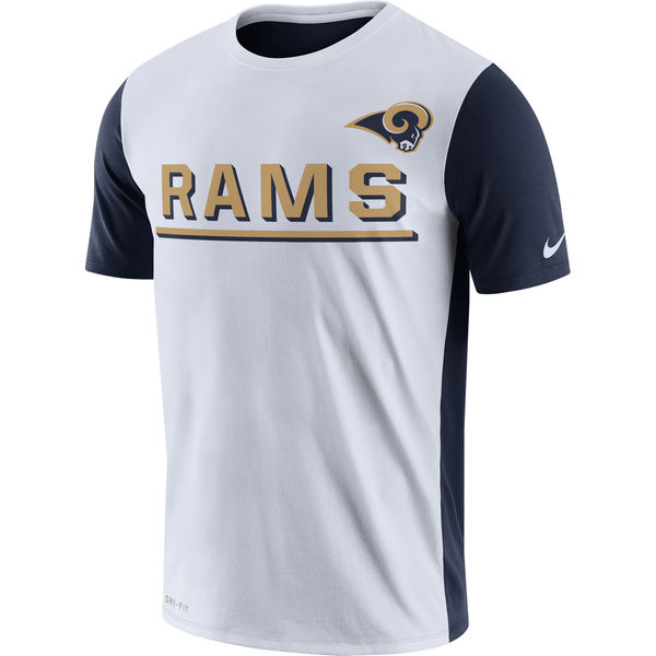 Mens Los Angeles Rams Nike White Champ Drive 2.0 Performance T-Shirt