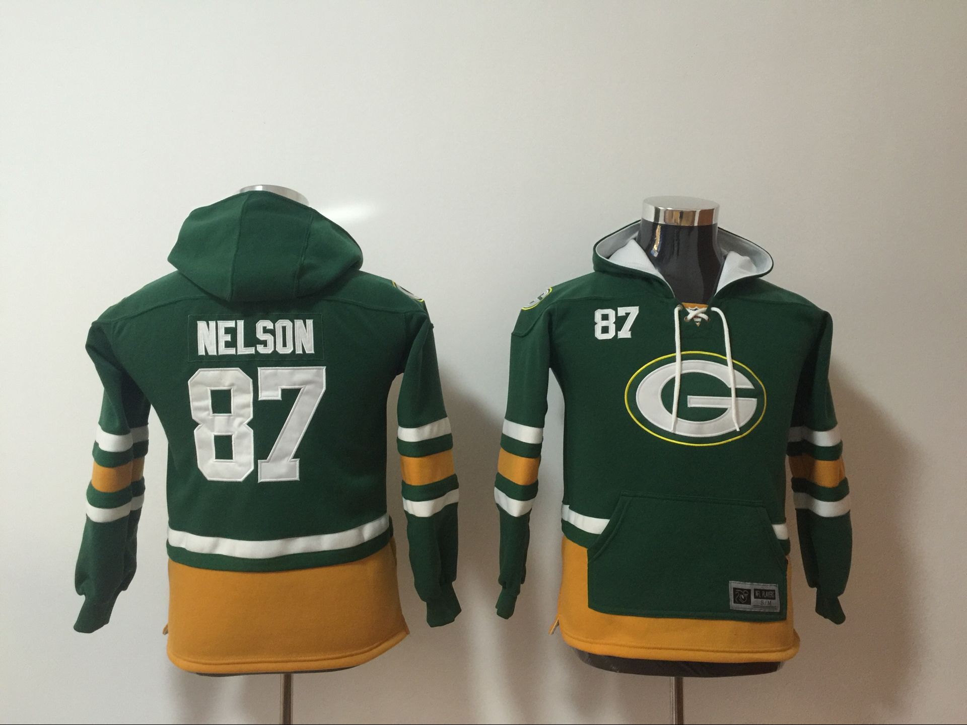 Kids NFL Green Bay Packers #87 Nelson Green Hoodie
