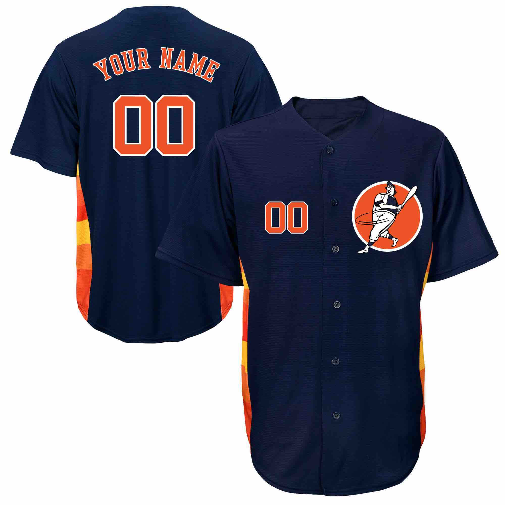 MLB Houston Astros Personalized Blue Jersey