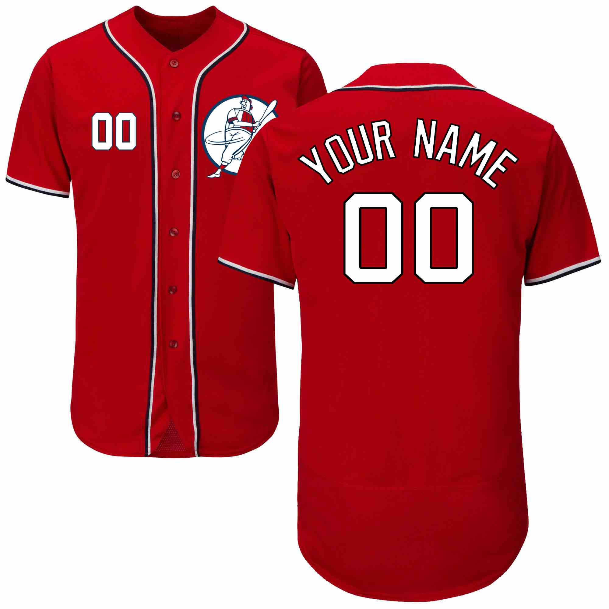 MLB Washington Nationals Personalized Red Color Elite Jersey
