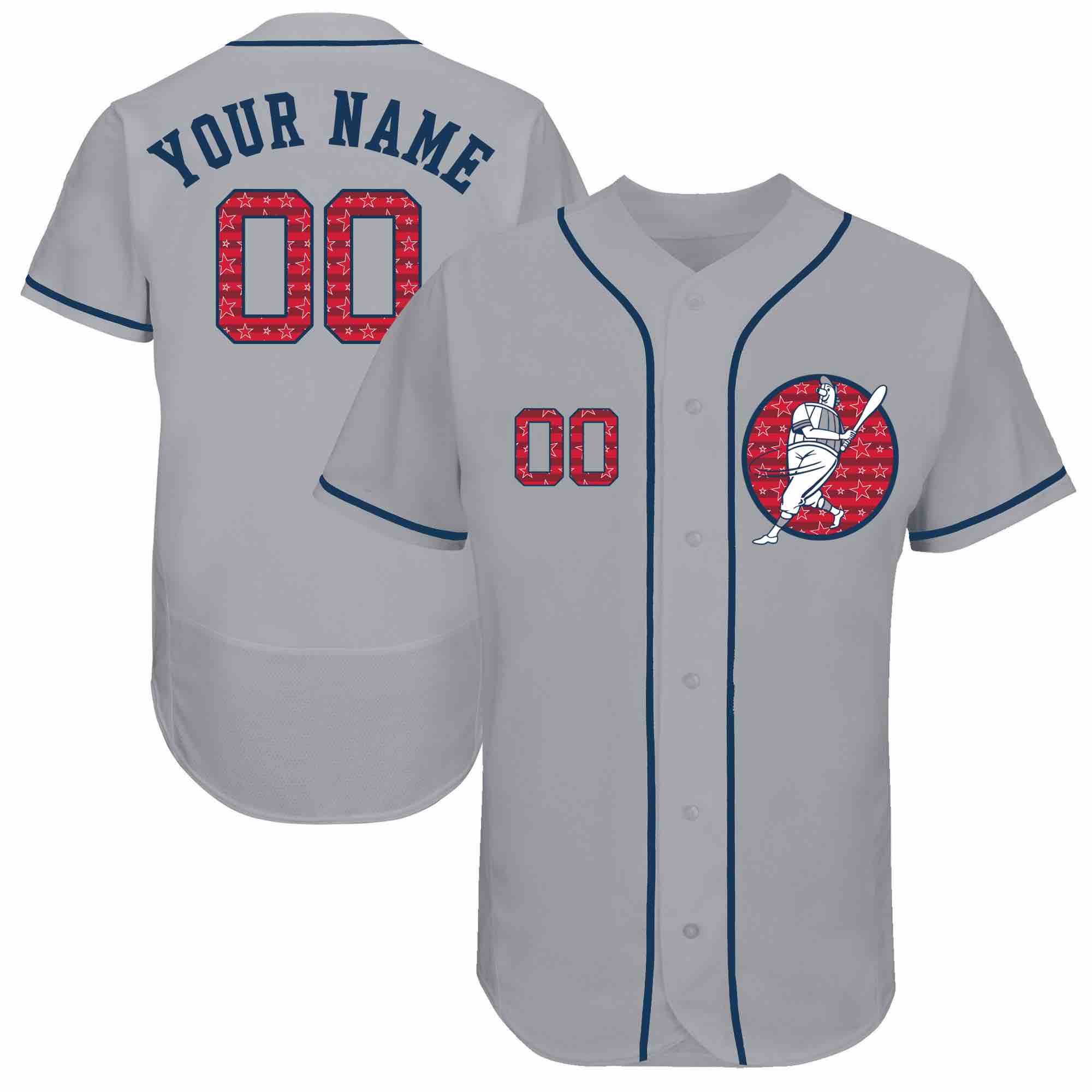 MLB Houston Astros Personalized Grey Color Elite Jersey