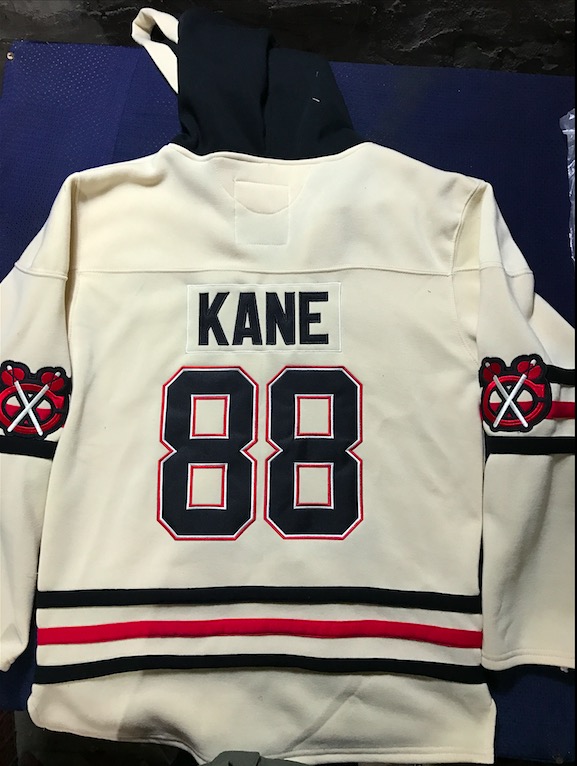 NHL Chicago Blackhawks #88 Kane Cream Personalized Hoodie