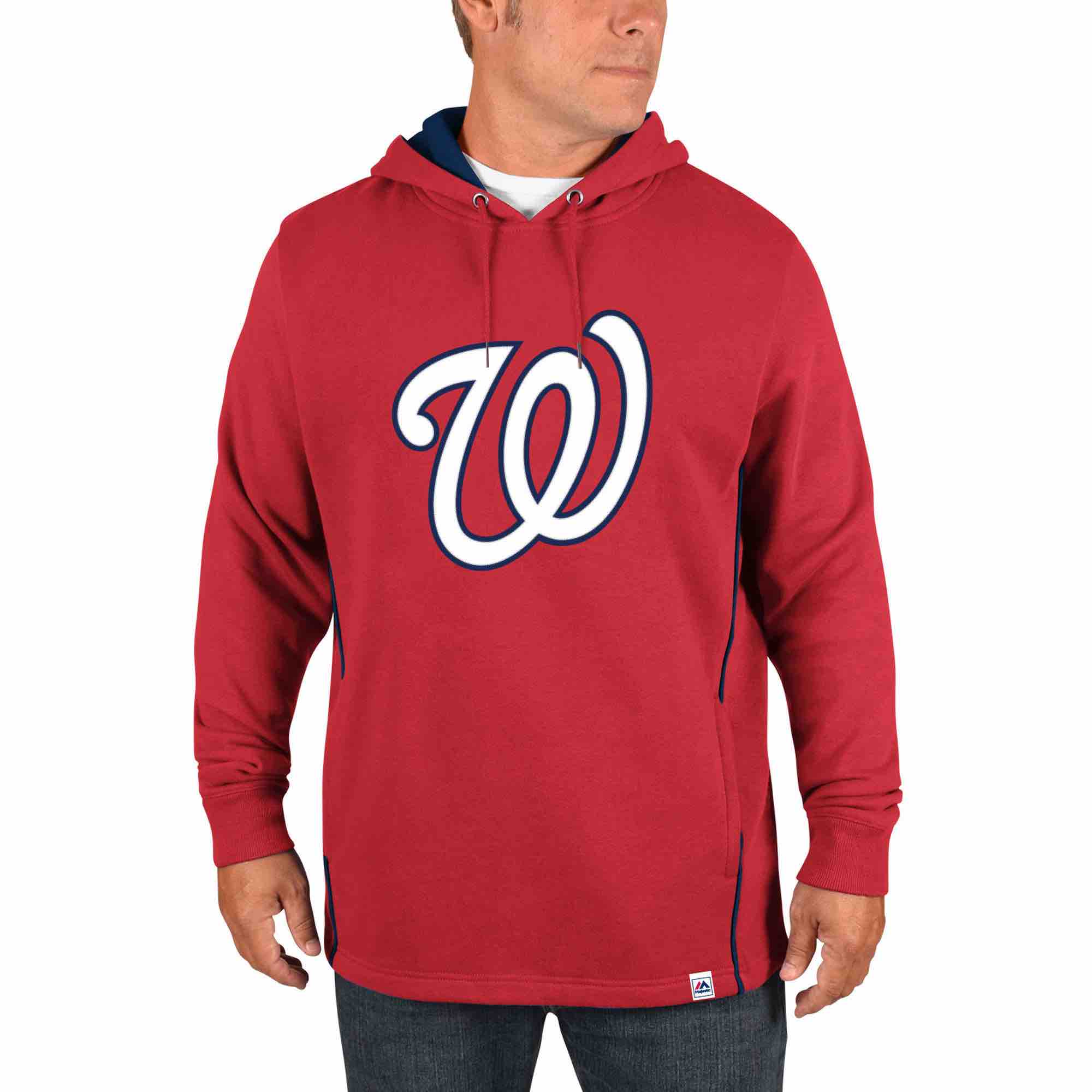 MLB Washington Nationals Personalized Red Stitched Hoodie