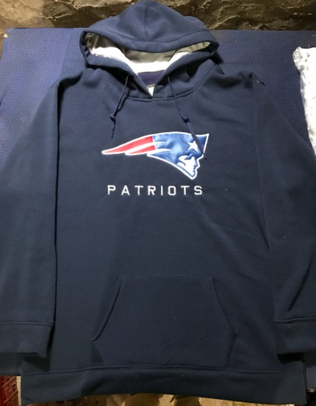 NFL New England Patriots Personalized Hoodie Blue