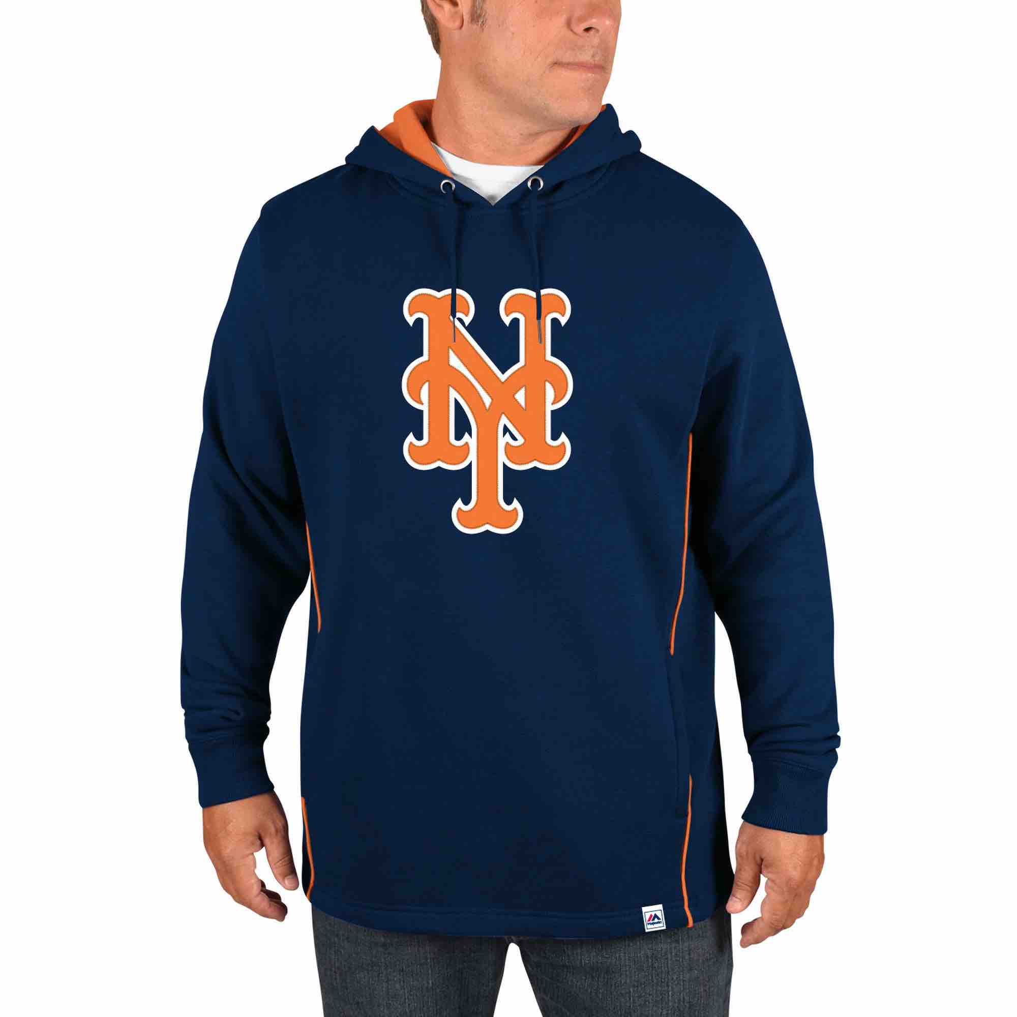 MLB New York Mets Personalized Blue Stitched Hoodie