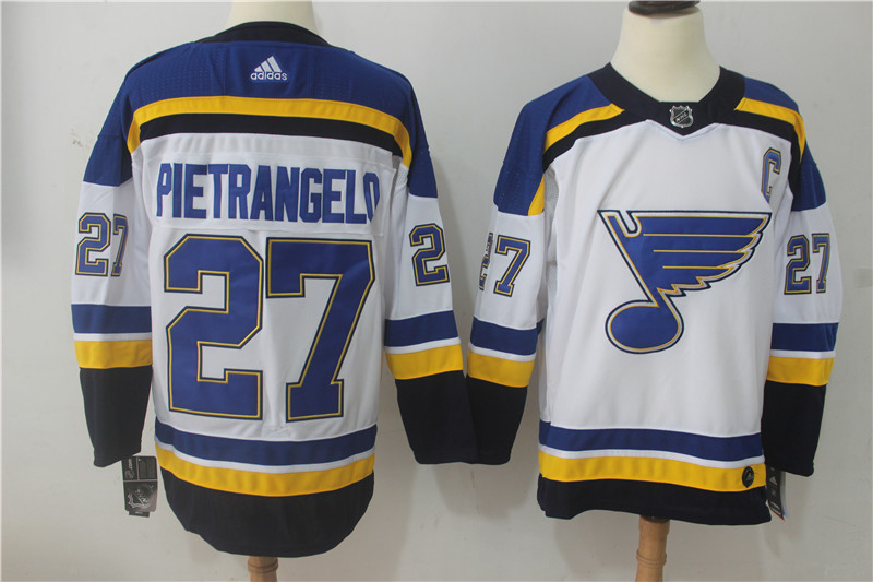 Adidas NHL St.Louis Blues #27 Pietrangelo White Jersey