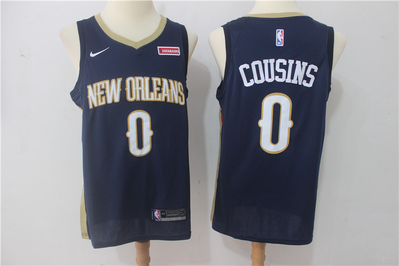 Nike NBA New Orleans Hornets #0 Cousins Blue Jersey