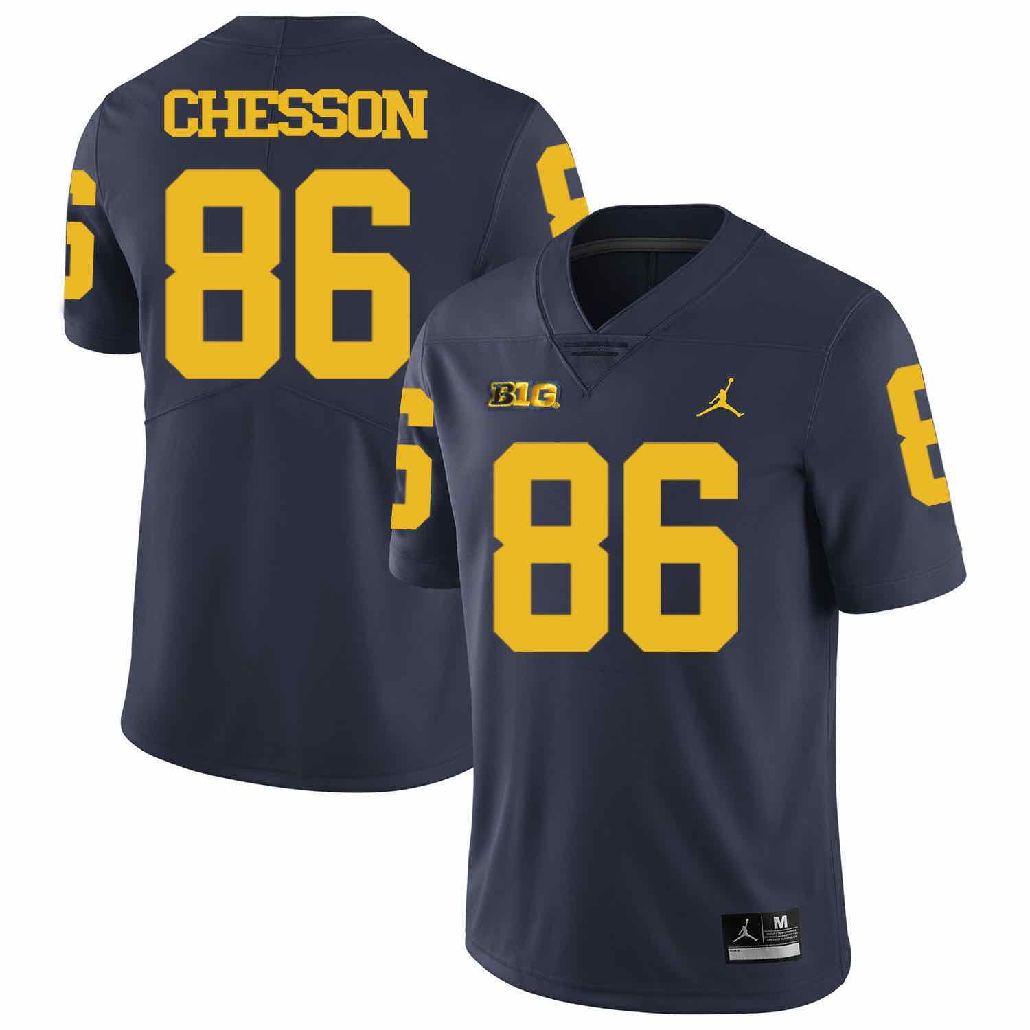 NCAA Michigan Wolverines #86 Chesson D.Blue Football Jersey