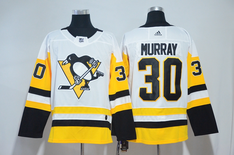Adidas NHL Pittsburgh Penguins #30 Murray White Jersey