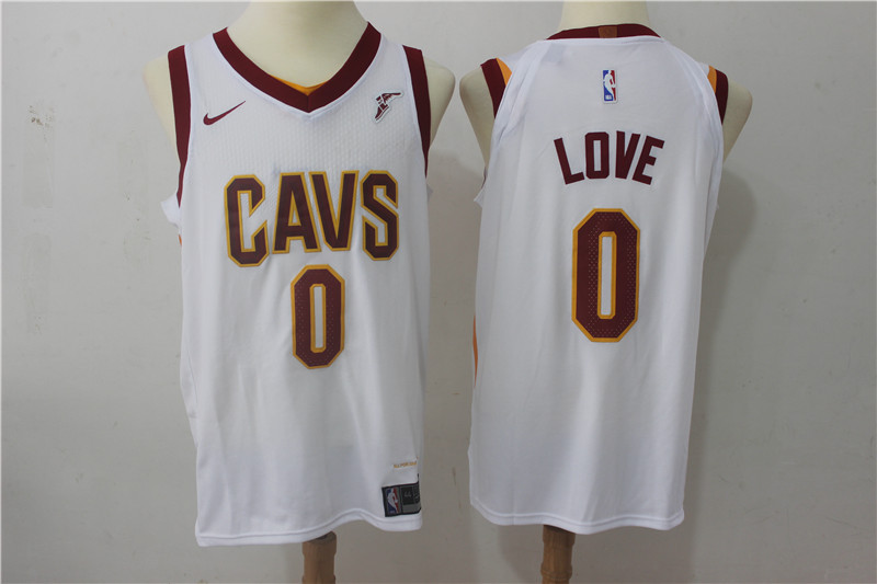 Nike NBA Cleveland Cavaliers #0 Love White Jersey