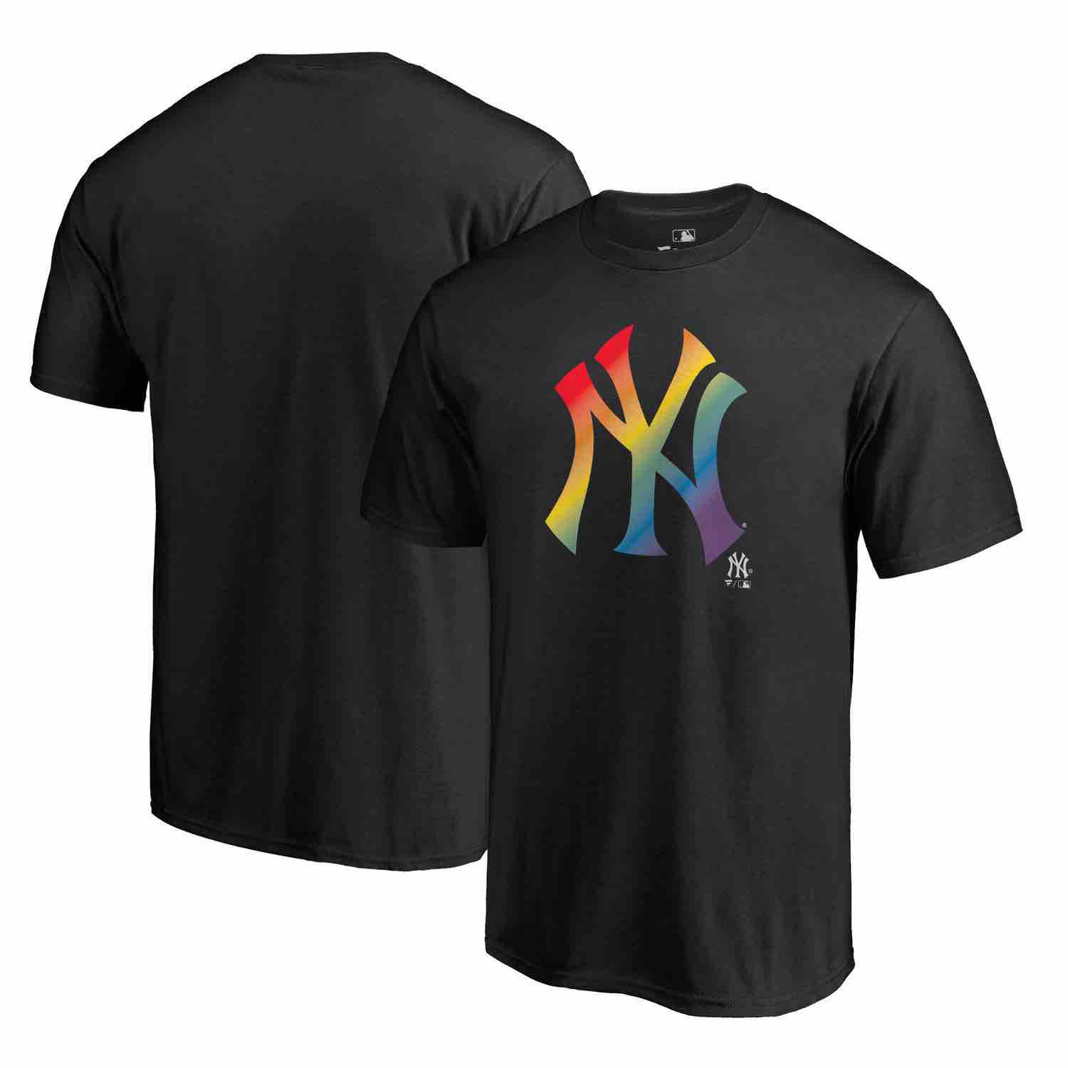Mens New York Yankees Fanatics Branded Pride Black T-Shirt