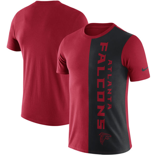 Atlanta Falcons Nike Coin Flip Tri-Blend T-Shirt - RedBlack