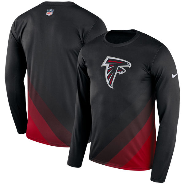 Nike Atlanta Falcons Black Sideline Legend Prism Performance Long Sleeve T-Shirt