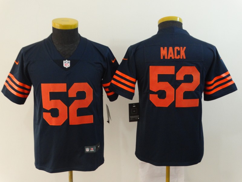 Kids NFL Chicago Bears #52 Mack Blue Color Vapor Jersey