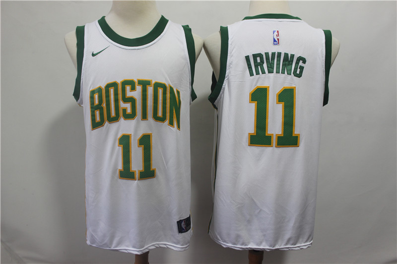Nike NBA Boston Celtics #11 Irving White Jersey