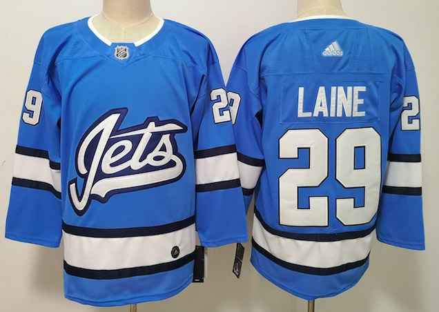 Adidas NHL Winnipeg Jets #29 Laine Blue Jersey