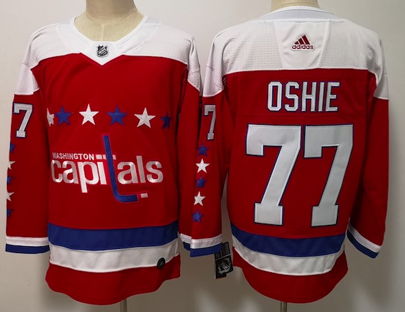 Adidas NHL Washington Captitals #77 Oshie Red Jersey