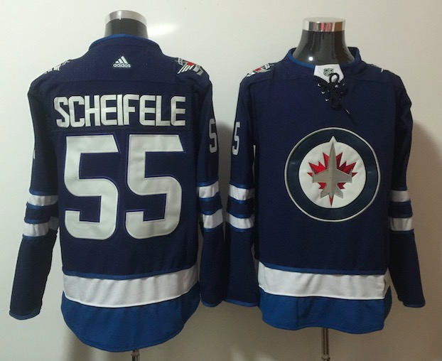 Adidas NHL Winnipeg Jets #55 Scheifele L.Blue Jersey