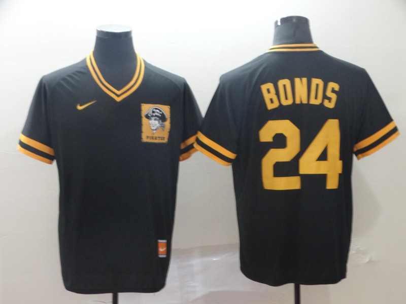 Nike Pittsburgh Pirates #24 Bonds Cooperstown Collection Legend V-Neck Jersey