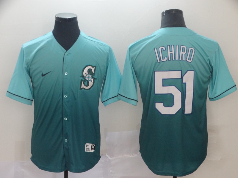 MLB Seattle Mariners #51 Ichiro Drift Fashion Jersey