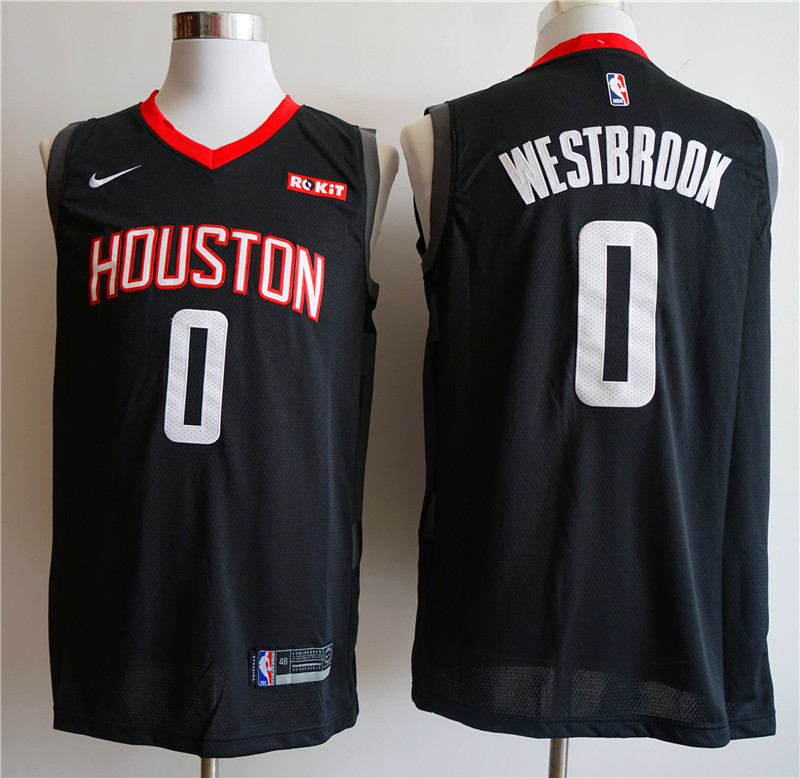 NBA Hoston Rockets #0 Westbrook Black Jersey