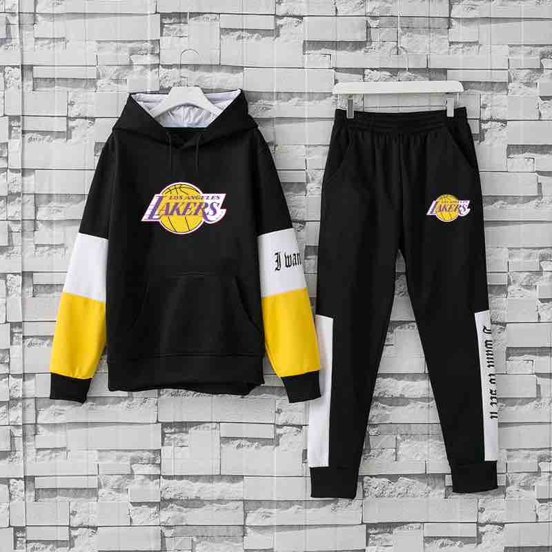 NBA Los Angeles Lakers Black Hoodie Suit