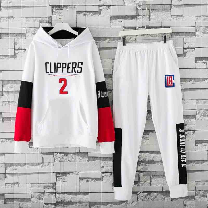 NBA Los Angeles Clippers #2 White Hoodie Suit