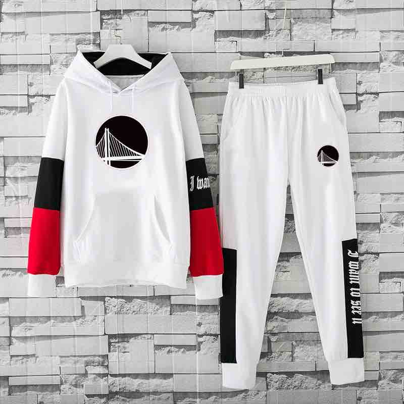 NBA Golden State Warriors White Hoodie Suit