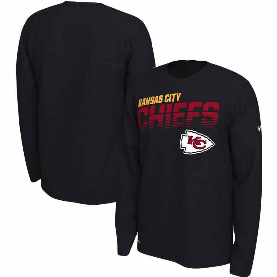Kansas City Chiefs Nike Long Sleeve T-Shirt - Black