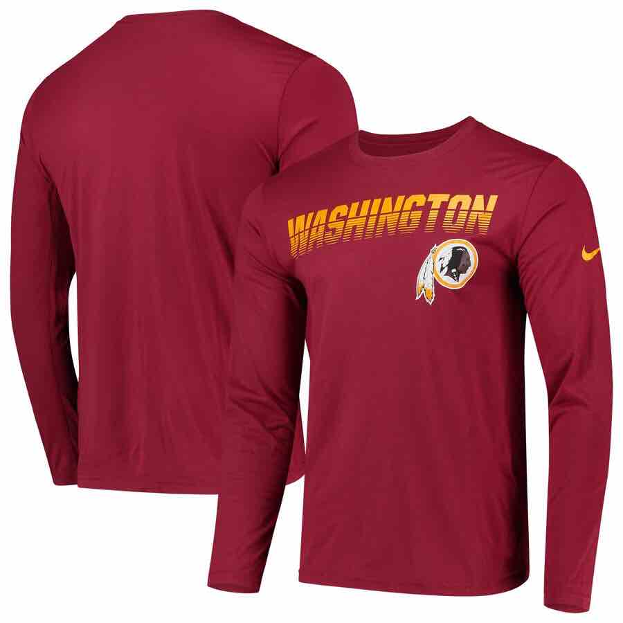 Washington Redskins Nike Legend Long Sleeve T-Shirt - Burgundy