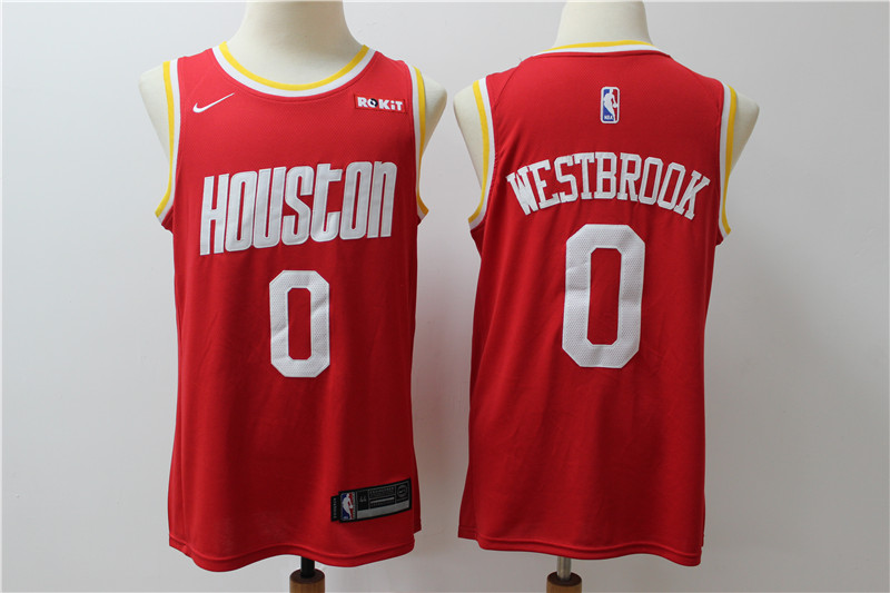 NBA Hoston Rockets #0 Westbrook Red Color Jersey