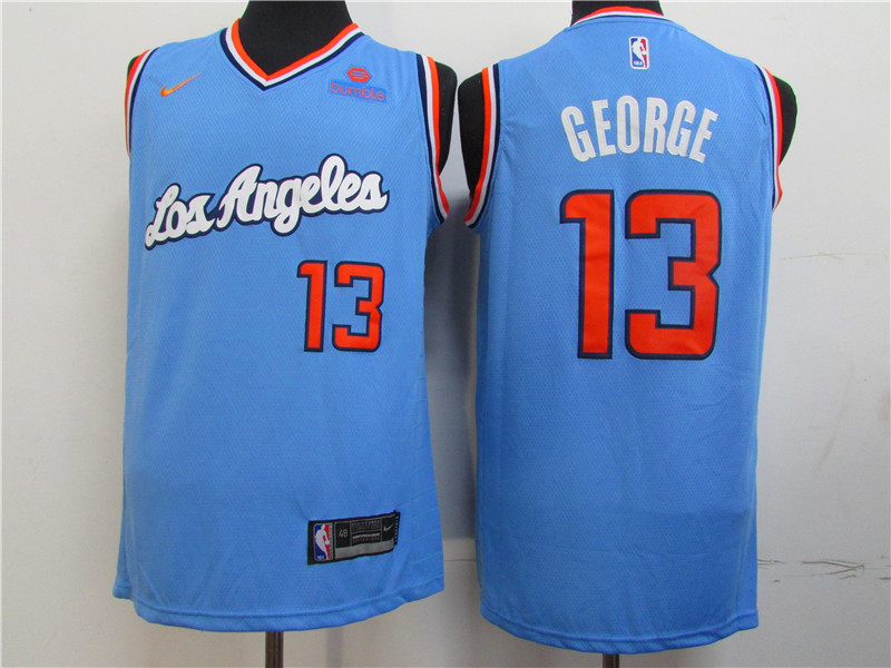 NBA Los Angeles Clippers #13 George Blue Color Jersey