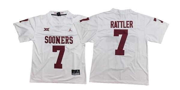 NCAA Nike Oklahoma Sooners #7 Rattler White Jersey