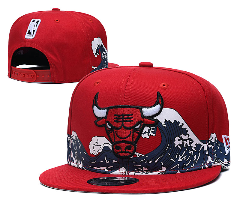 NBA Chicago Bulls Snapback Red Hats--YD