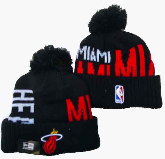 NBA Miami Heat Black Beanie--YD
