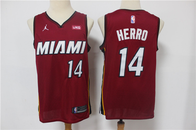 NBA Miami Heat #14 Herro Red Jersey