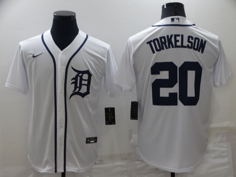 MLB Detriot Tigers #20 Torkelson White Game Jersey