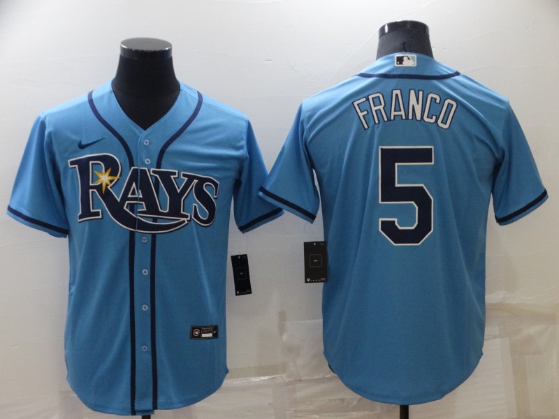MLB Tampa Bay Rays #5 Franco blue game jersey