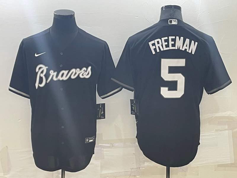 MLB Atlanta Braves #5 Freeman Blue Pullover Jersey