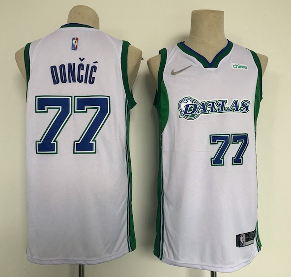 NBA Dallas Mavericks #77 Doncic White City Jersey