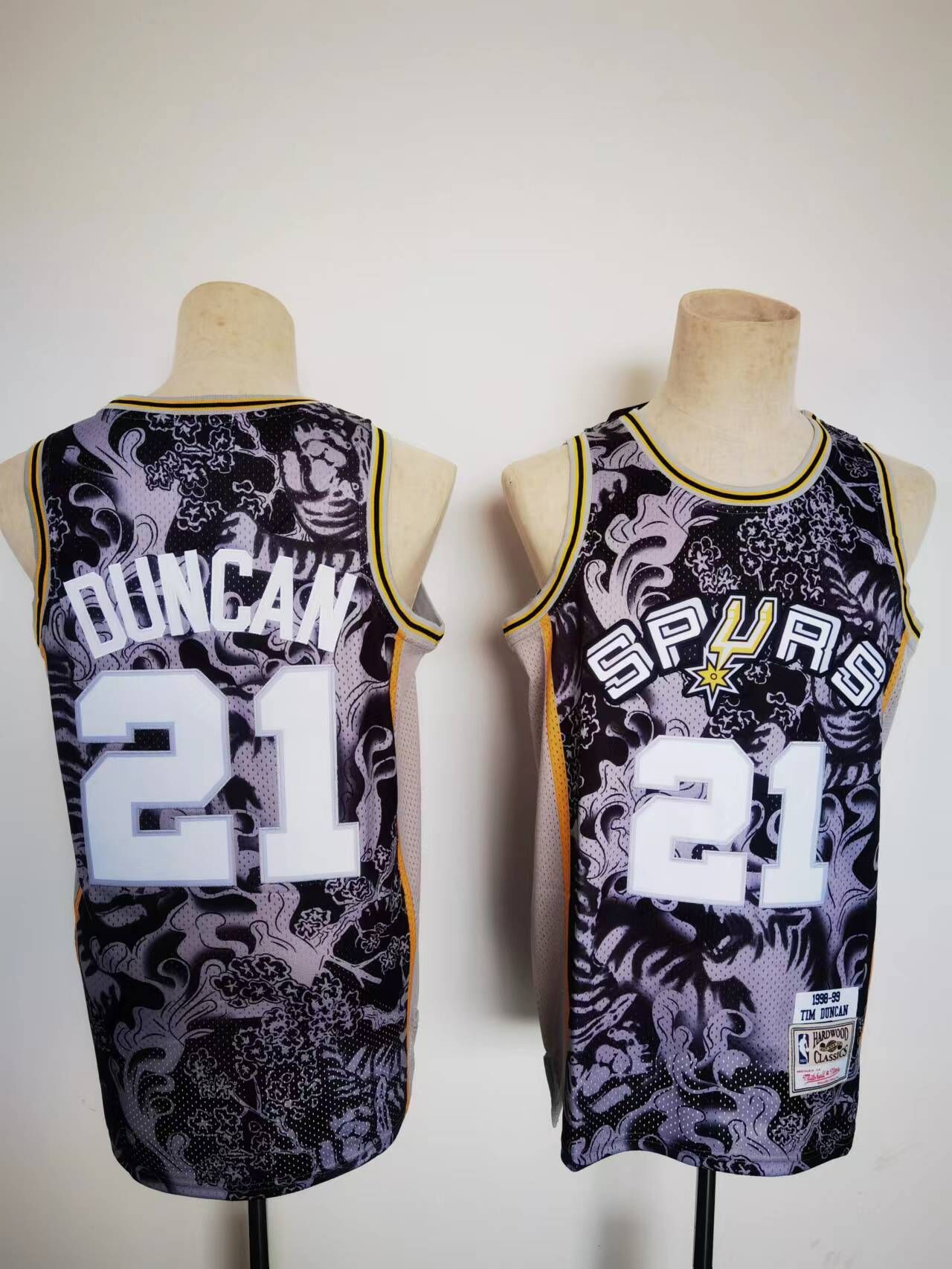 NBA San Antonio Spurs #21 Duncan tiger Jersey
