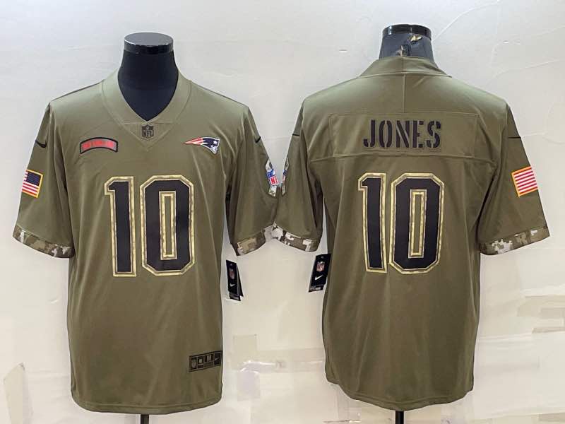NFL New England Patriots #10 Jones Salute to Service Jersey