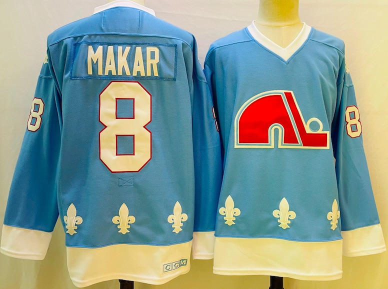 NHL Quebec Nordiques #8 Makar L.Blue Jersey
