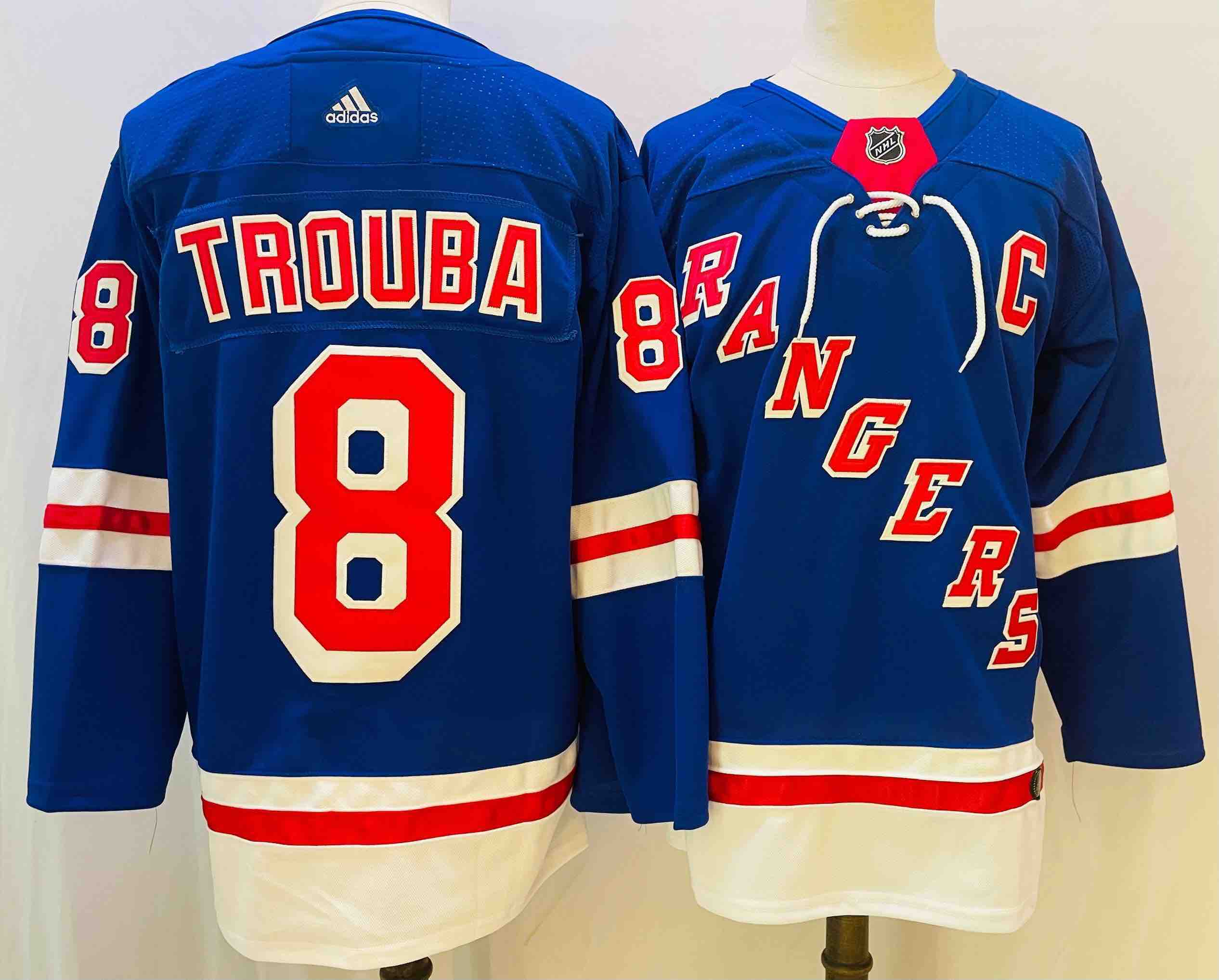 NHL New York Rangers #8 Trouba Blue New Jersey