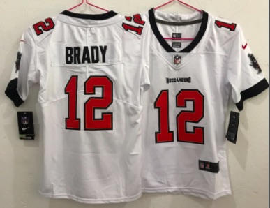 Kids New England patriots #12 Brady White Limited Jersey